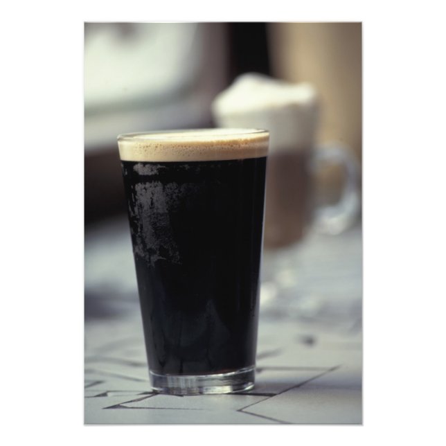 Irland. Pint stout. Fototryck (Framsidan)