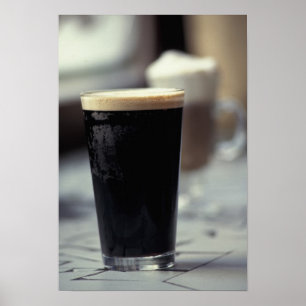 Irland. Pint stout. Poster