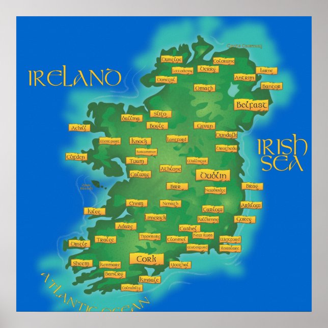 Irland Poster (Framsidan)