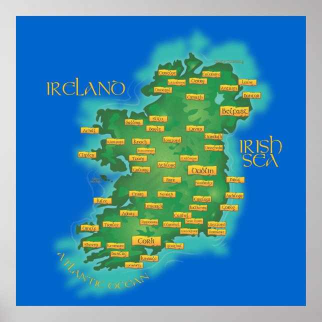 Irland Poster (Framsidan)