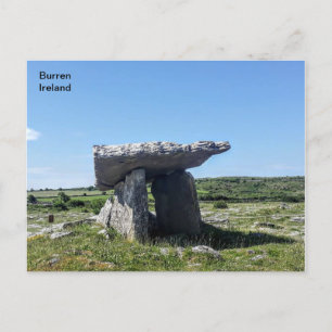 Irland, Poulnabrone Portal Grav, Burren, Clare Vykort