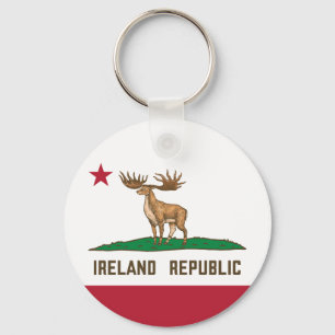 Irland Republiken Irish Elk Flagga Giant Hjort Nyckelring