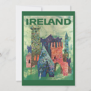 Irland Resa 5x7 Stor Postkort Tack Kort
