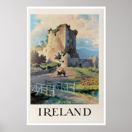 Irland Resa Affisch Iriskt Konsttryck