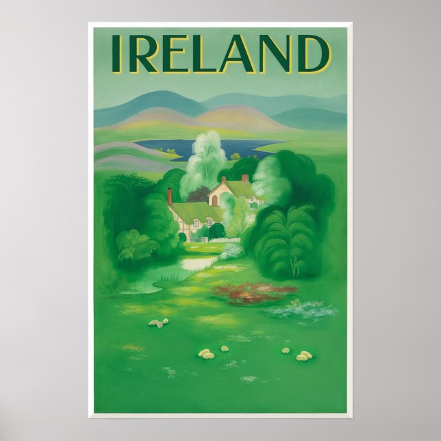 Irland resaffisch poster (Framsidan)