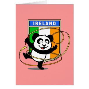 Irland Rhythmic Gymnastics Panda Hälsningskort