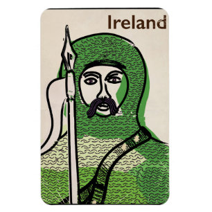 Irland riddare vintage resposter magnet