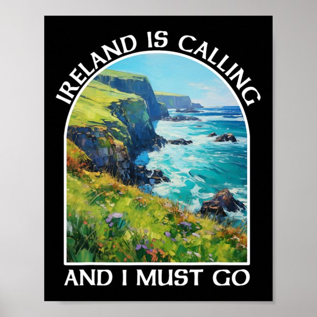 Irland ringer och jag måste åka St patrick's day Poster (Framsidan)