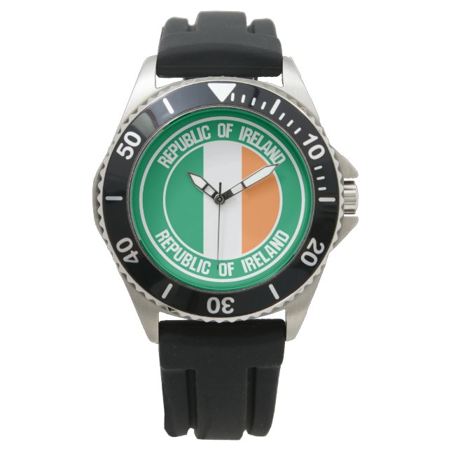 Irland Round Emblem Armbandsur (Framsida)