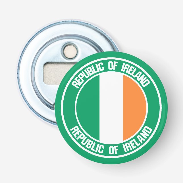 Irland Round Emblem Flasköppnare (Framsidan)