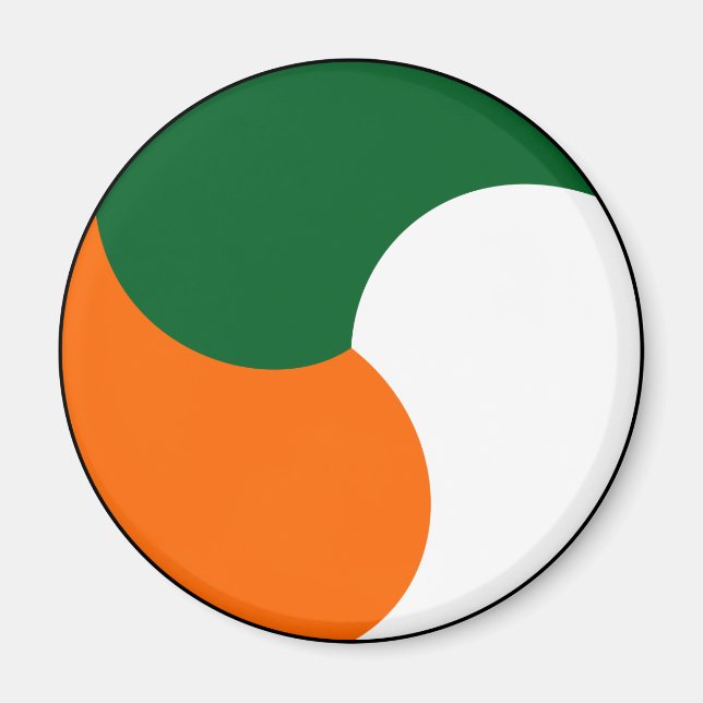 Irland roundel land flagga militärarmé magnet (Framsidan)