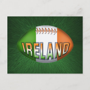 Irland Rugby Boll Vykort