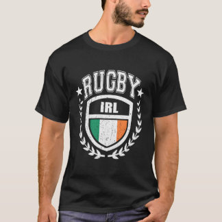 Irland Rugby Gear Irish Flagga Sport T Shirt