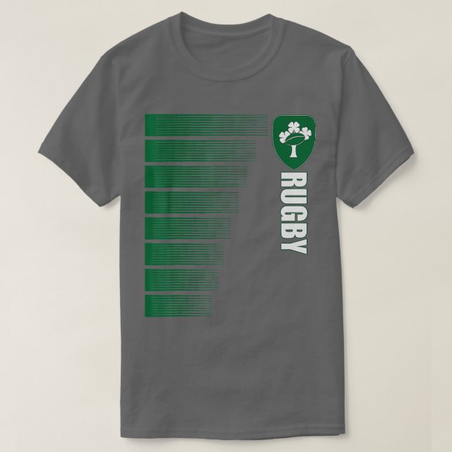 Irland Rugby Jersey Irish Rugby 2 Sided T Shirt (Design framsida)