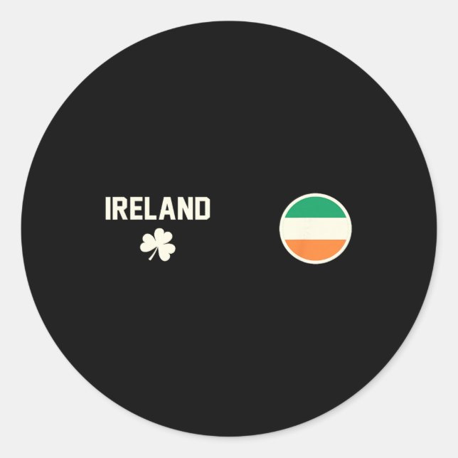 Irland  runt klistermärke (Framsida)
