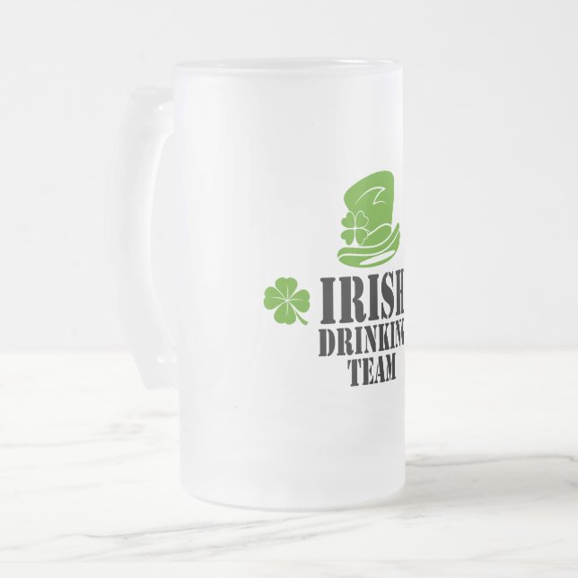 Irland saintpatricksday  frostat ölglas (Framsida vänster)