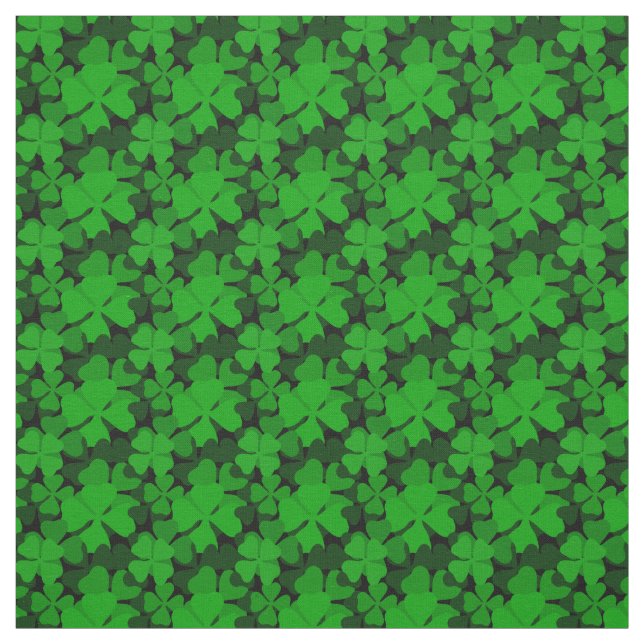 Irland Shamrock, 4 löv, klöver, Irland, grönt Tyg (Provkarta)