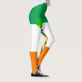 Irland & Shamrock, Irish Flagga mode / sport Leggings