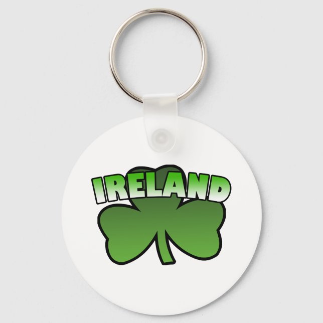 Irland Shamrock Keychain Nyckelring (Framsida)