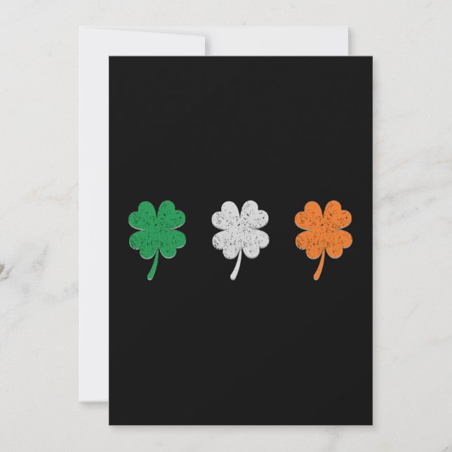 Irland Shamrock Klöver Flagga (Framsida)