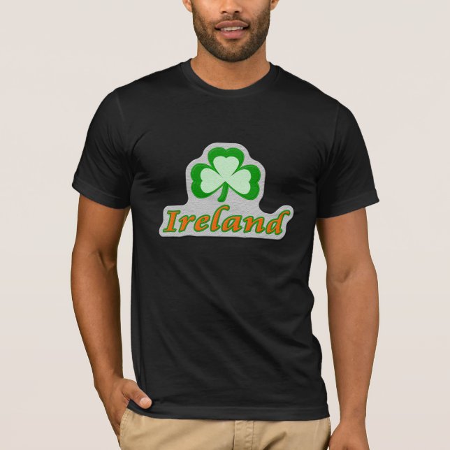 Irland ShamrockT-tröja Tee Shirt (Framsida)