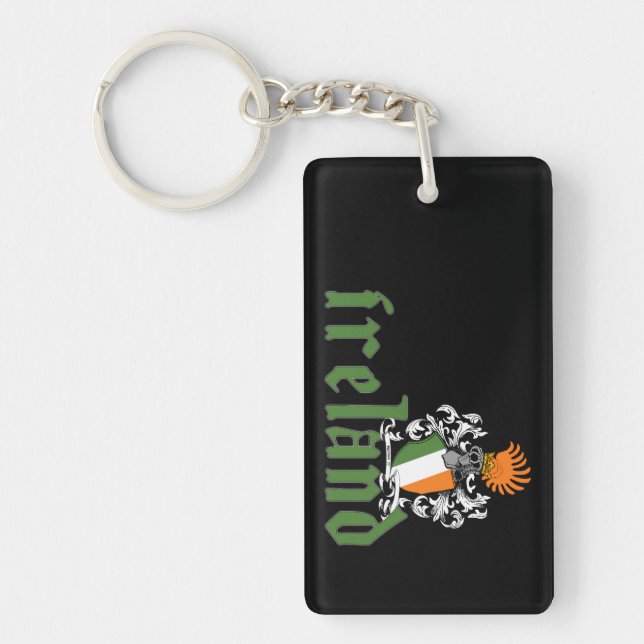 Irland Shield Keychain Nyckelring (Framsidan)