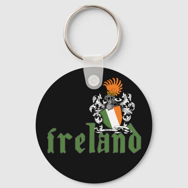 Irland Shield Keychain Nyckelring (Framsida)