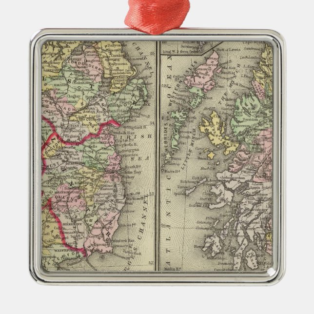 Irland Skottland Julgransprydnad Metall (Framsidan)