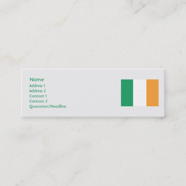 Irland - Smala Mini Visitkort (Framsida)