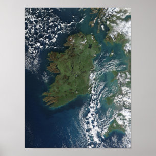 Irland som sett från ISSEN Poster