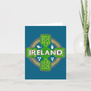Irland St Patrick Dag Kelterkors Grön Kort
