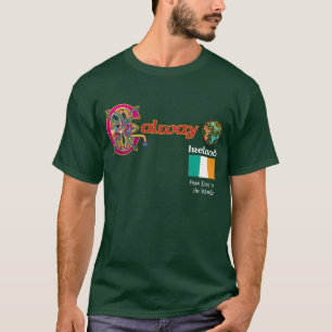 Irland ståndsmässig Galway mörk T skjorta Tee Shirt