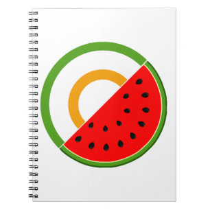 IRLAND STANSER MED PALESTINE - Watermelon Anteckningsbok
