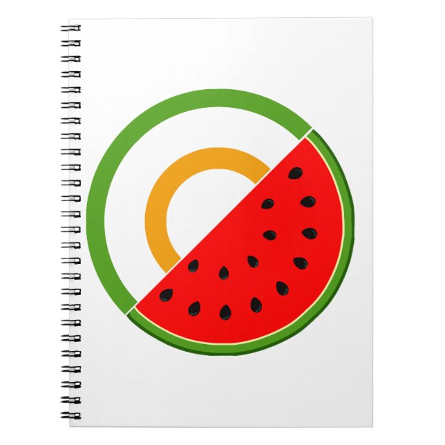 IRLAND STANSER MED PALESTINE - Watermelon Anteckningsbok (Framsidan)