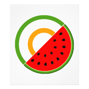 IRLAND STANSER MED PALESTINE - Watermelon Fototryck
