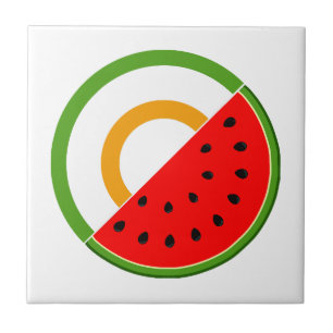 IRLAND STANSER MED PALESTINE - Watermelon Kakelplatta