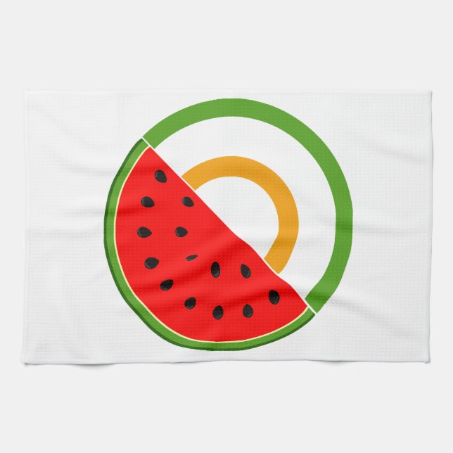 IRLAND STANSER MED PALESTINE - Watermelon Kökshandduk (Horisontell)
