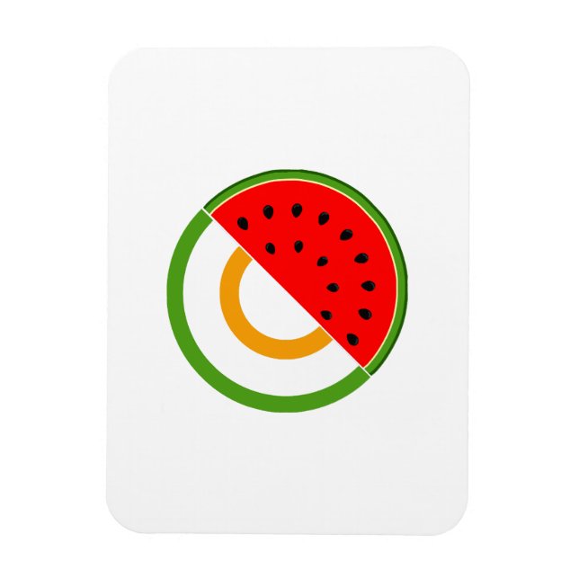 IRLAND STANSER MED PALESTINE - Watermelon Magnet (Vertikal)