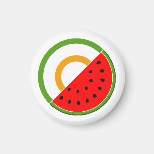 IRLAND STANSER MED PALESTINE - Watermelon Magnet (Framsidan)