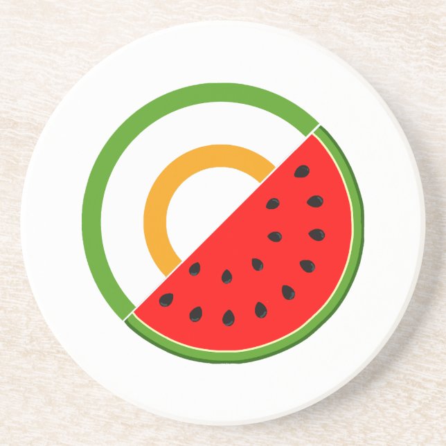 IRLAND STANSER MED PALESTINE - Watermelon Underlägg (Framsidan)