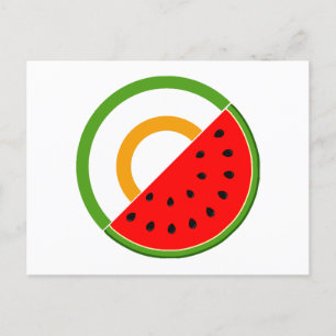 IRLAND STANSER MED PALESTINE - Watermelon Vykort