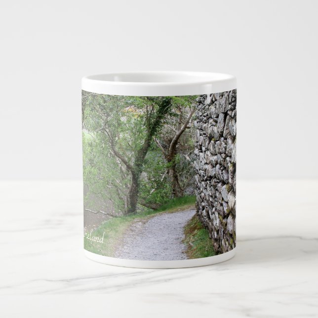 Irland, Stone Wall, County Kork, Photography Jumbo Mugg (Framsidan)