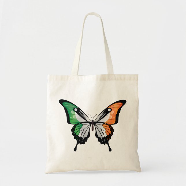 Irland Swallowtail Butterfly Flagga Tygkasse (Framsidan)