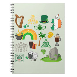 Irland Symboler Anteckningsbok