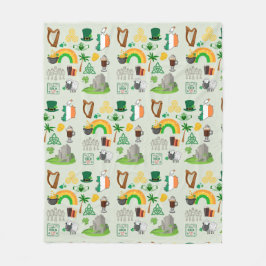 Irland Symboler Fleecefilt