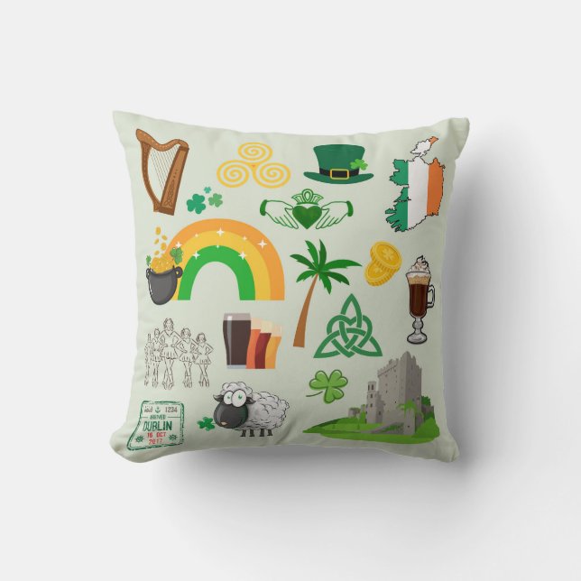 Irland Symboler Kudde (Framsida)