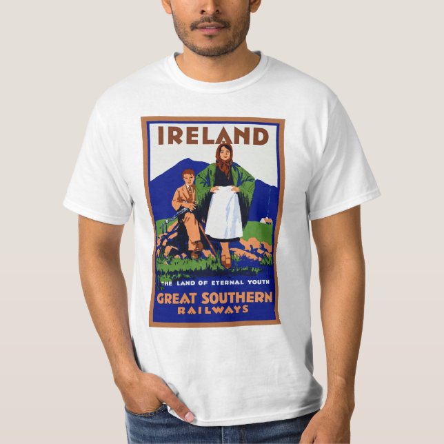 Irland ~ The Land Eternt Youth T Shirt (Framsida)