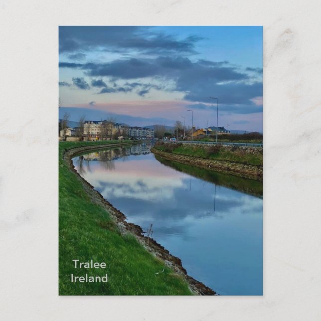 Irland, Tralee Frakt Canal, Co. Kerry Vykort (Framsida)