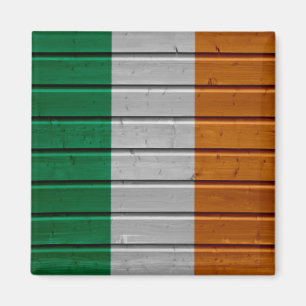 Irland Träplanktextur Magnet