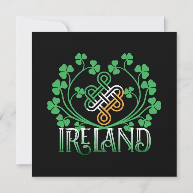 IRLAND TREKLÖVER INBJUDNINGAR (Framsida)